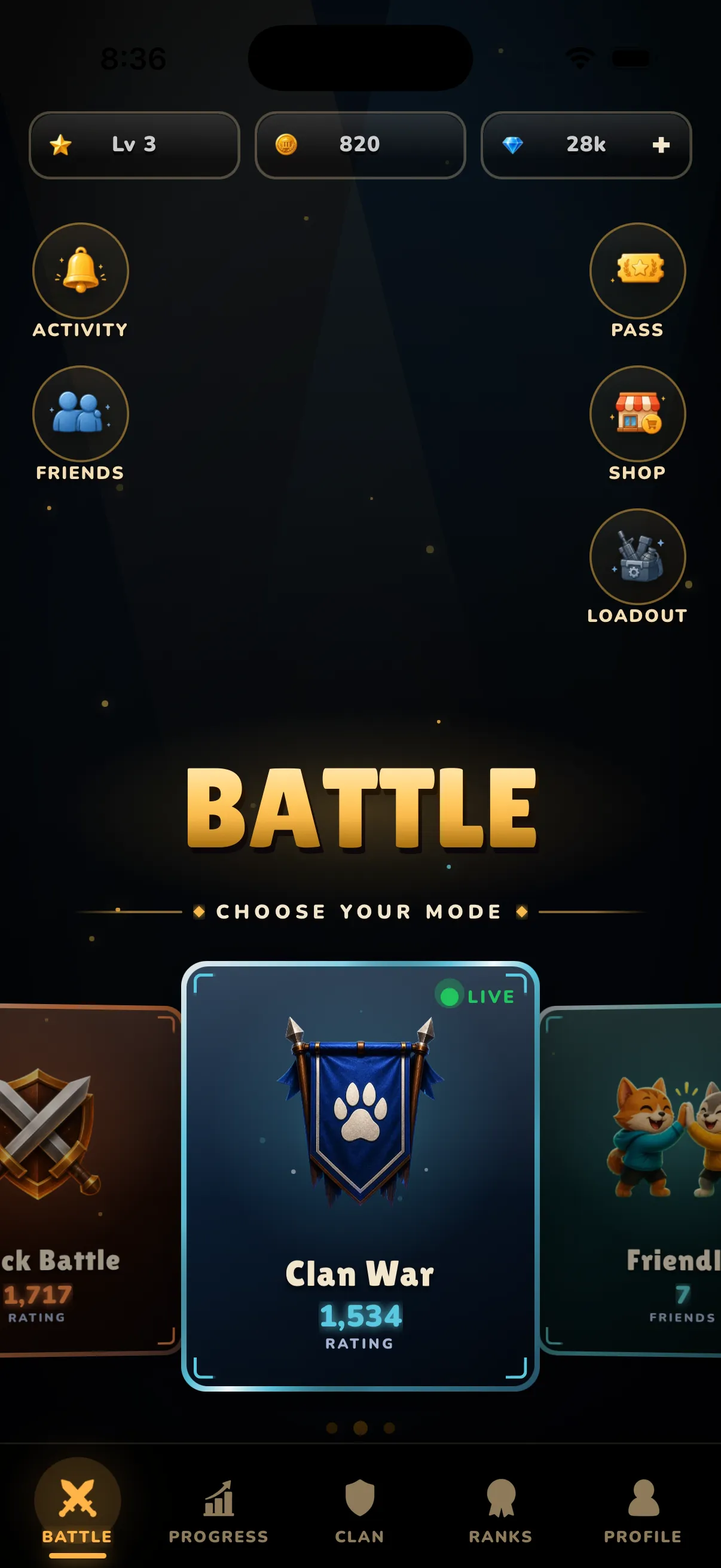 StepWars battle hub