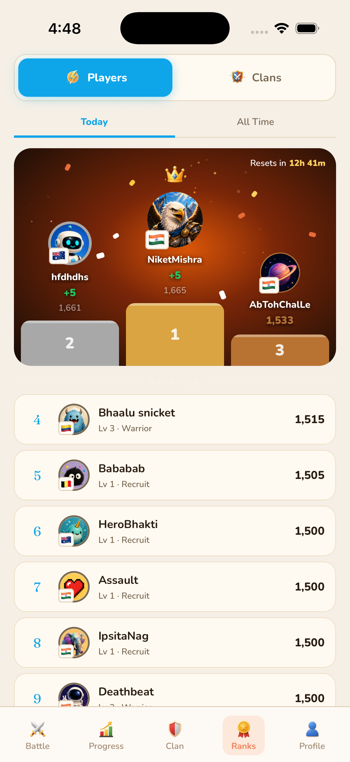 Leaderboard
